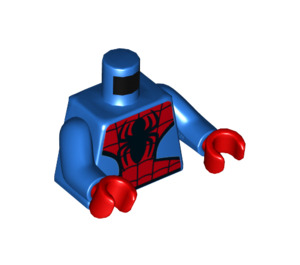 LEGO Blau Spiderman mit Kurz Beine Minifig Torso (973 / 76382)
