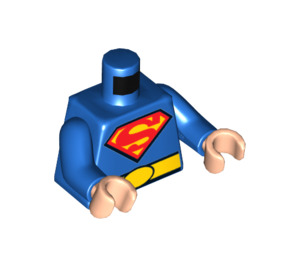 LEGO Niebieski Superman z Krótkie nogi Minifigurka Tułów (973 / 76382)