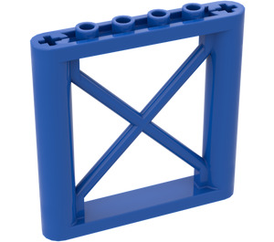 LEGO Blå Support 1 x 6 x 5 Balk Rectangular (64448)