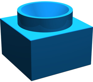 LEGO Blue Support 2 x 2 x 11 Solid Pillar Base (6168)
