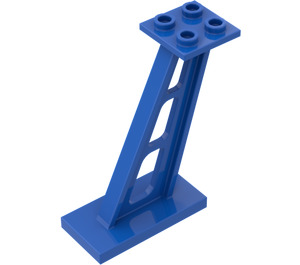 레고 파란색 Support 2 x 4 x 5 Stanchion Inclined 두꺼운 지지대 포함 (4476)