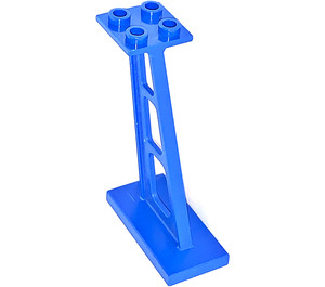 LEGO Blu Support 2 x 4 x 5 Stanchion Inclined con supporti sottili