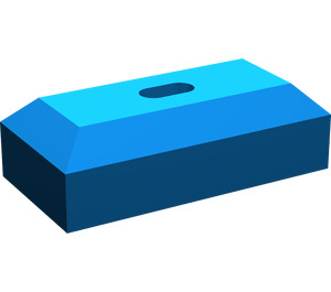 LEGO Blue Tap 1 x 2 Base