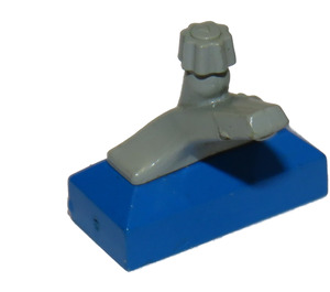 LEGO Blau Zapfhahn 1 x 2 mit light Grau Spout (9044)