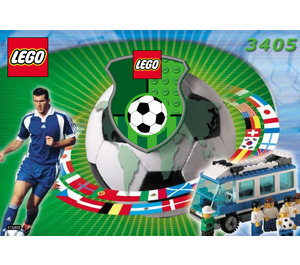 LEGO Blauw Team Bus 3405 Instructions