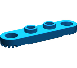 LEGO Blue Technic Plate 1 x 4 with Holes (4263)