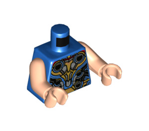 LEGO Blue Thor Minifig Torso (973 / 76382)
