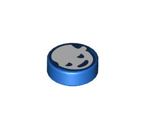 LEGO Blue Tile 1 x 1 Round with Head (35380 / 101323)