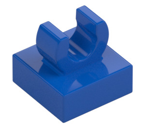 LEGO Blau Fliese 1 x 1 mit Clip (Erhöhtes "C") (15712 / 44842)