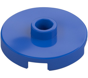 LEGO Blue Tile 2 x 2 Round with Stud (18674)