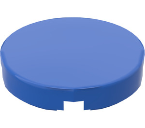 LEGO Blue Tile 2 x 2 Round with "X" Bottom (4150)