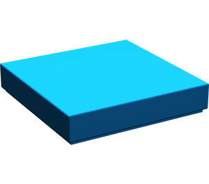 LEGO Blue Tile 2 x 2 (Undetermined Groove - To be deleted)