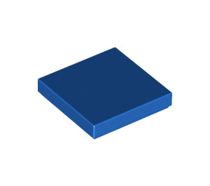 LEGO Blauw Tegel 2 x 2 met groef (3068 / 88409)
