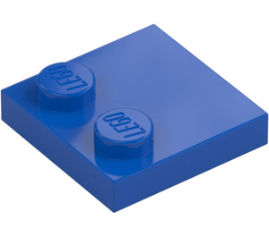 LEGO Blue Tile 2 x 2 with Studs on Edge (33909)