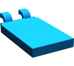 LEGO Bleu Tuile 2 x 3 avec Horizontal Clips (Clips inclinés) (30350)
