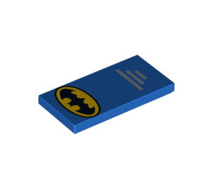 LEGO Blå Bricka 2 x 4 med Batman TV Series logotyp (16720 / 87079)