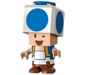 LEGO Blue Toad with Winking Face Minifigure