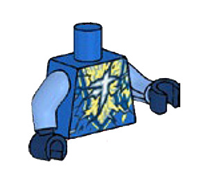 LEGO Blau Torso mit Ninjago Logogram 'J' und Blau Energy (973)