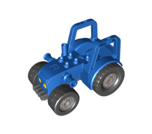 LEGO Blue Tractor 6 x 10 x 5 with shaft Ø9.41 (87971)