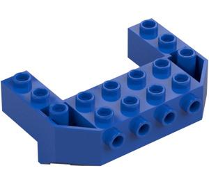 LEGO Blå Tåg Främre Kil 4 x 6 x 1.7 Omvänd med Knoppar på Främre Sida (87619)