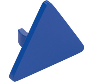 LEGO Blue Triangular Sign with Open 'O' Clip (65676)