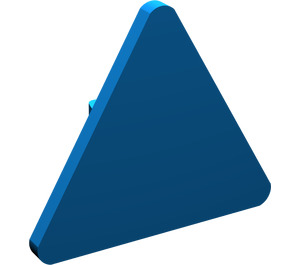 LEGO Bleu Triangulaire Sign avec clip fendu (30259 / 39728)