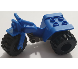 LEGO Blue Tricycle with Dark Gray Chassis and Black Wheels