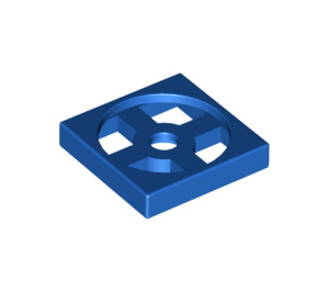 LEGO Blauw Turntable 2 x 2 Plaat Basis (3680)