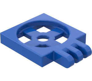 LEGO Blauw Turntable 2 x 2 Plaat Basis met Scharnier