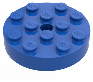 LEGO Blauw Draaischijf 4 x 4 Top (Niet-vergrendelend) (3404)