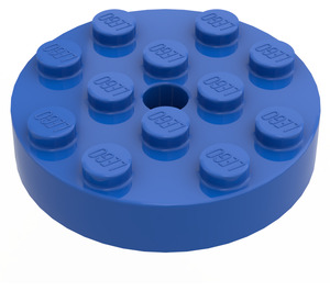 LEGO Blue Turntable 4 x 4 Top (Non-Locking) (3404)