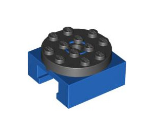 LEGO Bleu Turntable Jambes avec Noir Haut (30516 / 76514)