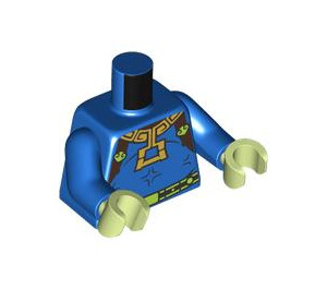 LEGO Blau Schildkröte Minister Minifig Torso (973 / 76382)