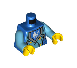 LEGO Bleu Ultimate Robin Minifigurine Torse (973 / 76382)