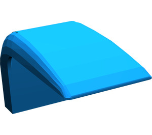 LEGO Blue Vehicle Roof 4 x 7.5 x 3.667