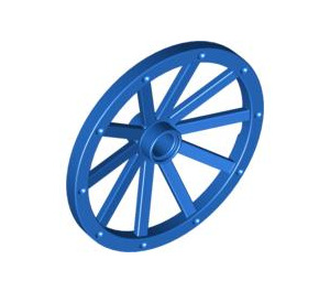 LEGO Blue Wagon Wheel Ø43 x 3.2 with 10 Spokes (33211)