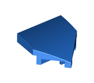 LEGO Blau Keil 2 x 2 x 0.7 mit Punkt (45°) (66956)