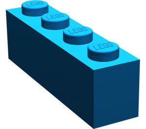 LEGO Blue Wedge 2 x 4 Sloped Left (43721)
