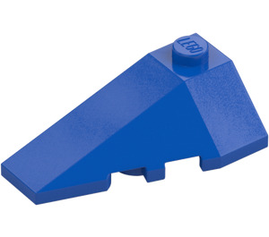 LEGO Blauw Wig 2 x 4 Drievoudig Links (43710)