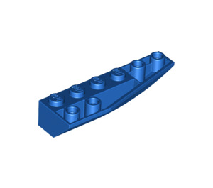LEGO Blauw Wig 2 x 6 Dubbele Omgekeerd Rechtsaf (41764)
