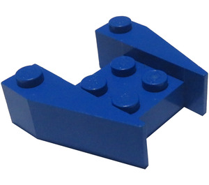 LEGO Blue Wedge 3 x 4 without Stud Notches (2399)