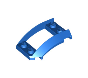 LEGO Blue Wedge 4 x 3 Curved with 2 x 2 Cutout (47755)
