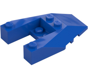 LEGO Blue Wedge 6 x 4 Cutout with Stud Notches (6153)