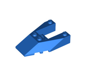 LEGO Blau Keil 6 x 4 Ausgeschnitten mit Bolzenkerben (6153)