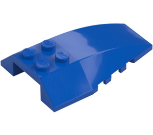 LEGO Blue Wedge 6 x 4 Triple Curved (43712)