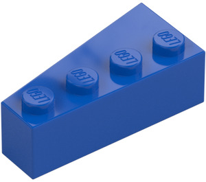 LEGO Blue Wedge Brick 2 x 4 Right (41767)