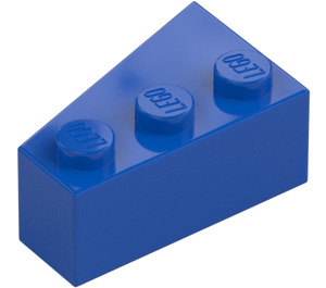 LEGO Blauw Wig Steen 3 x 2 Rechts (6564)