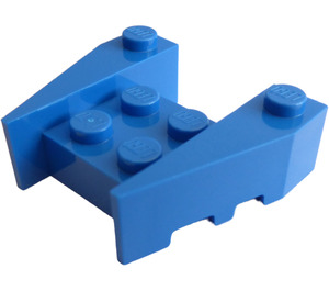 LEGO Blu Cuneo Mattoncino 3 x 4 con intagli per bottoncini (50373)