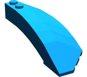 LEGO Blue Wedge Curved 3 x 8 x 2 Left (41750 / 42020)