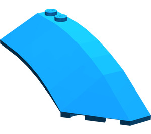 LEGO Blue Wedge Curved 3 x 8 x 2 Right (41749 / 42019)